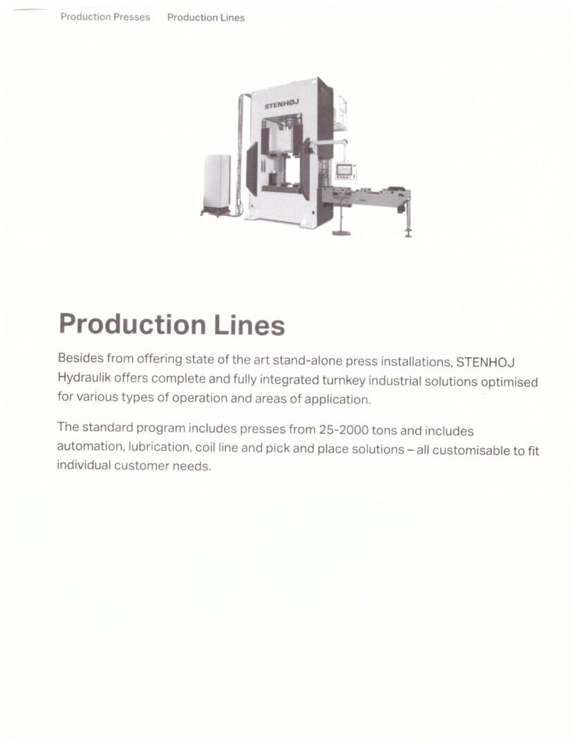 PRODUCTION LINES